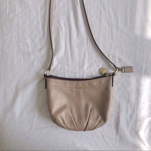 Coach Rosegold Metallic Blush Crossbody Bag